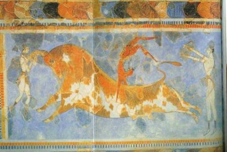 Танец на быке. Крит